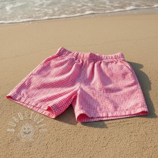 Baumwollstoff YARN DYED NEON SMALL Checks pink