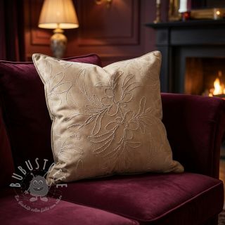 SUEDE Tape flower beige