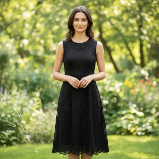 Baumwollstoff EMBROIDERY Bellagio black