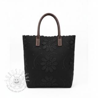 Baumwollstoff EMBROIDERY Bellagio black