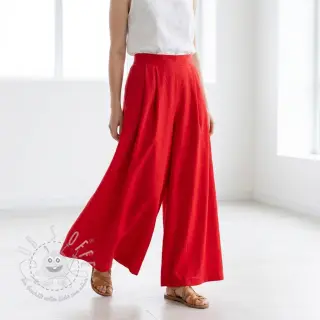 Baumwollstoff mit Viskose red