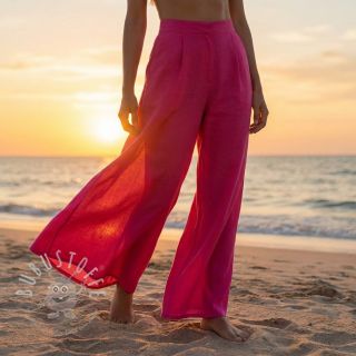 Baumwollstoff mit Viskose fuchsia