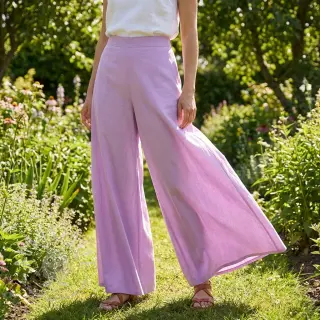 Baumwollstoff mit Viskose lilac