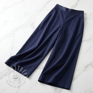 Baumwollstoff mit Viskose navy