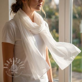 Baumwollstoff mit Viskose white