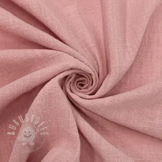 Baumwollstoff SLUB WASHED old rose
