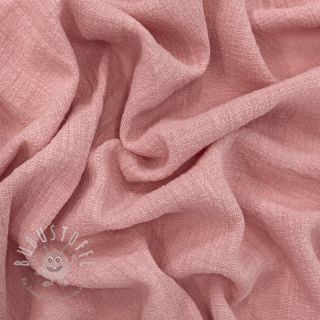 Baumwollstoff SLUB WASHED old rose