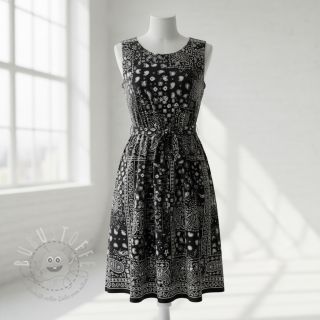 Baumwollstoff Farwest noir