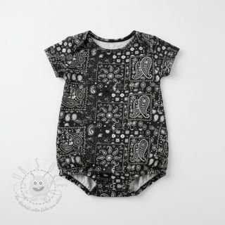 Baumwollstoff Farwest noir