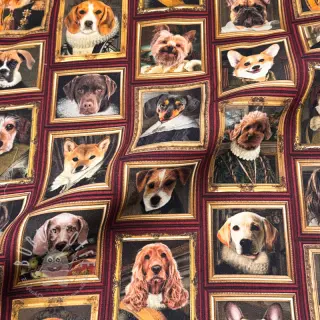 Dekostoff Dogs golden age digital print