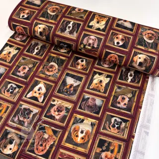Dekostoff Dogs golden age digital print