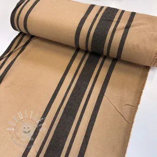 Dekostoff Bernadette stripe lin noir