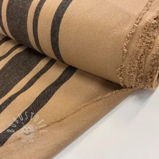 Dekostoff Bernadette stripe lin noir