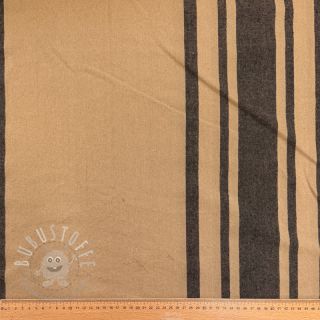 Dekostoff Bernadette stripe lin noir