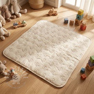 Double gauze/musselin STEPPED Cherries natural