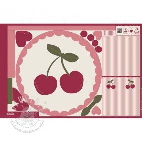 Baumwollstoff Cherries playmat PANEL digital print