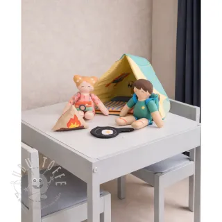 Baumwollstoff Lets go camping PANEL digital print