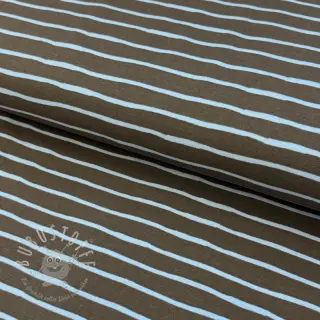 Jersey Stripes dark khaki