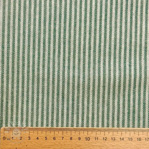 Dekostoff DOBBY Colored stripe army green
