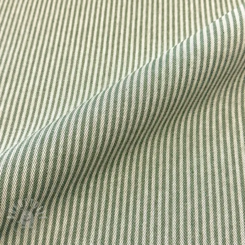 Dekostoff DOBBY Colored stripe army green