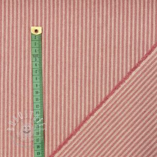 Dekostoff DOBBY Colored stripe blush