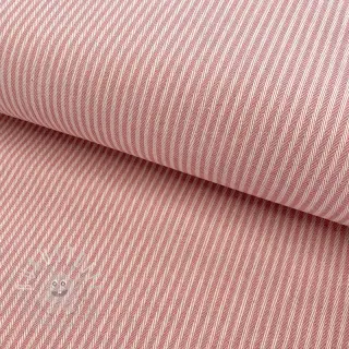 Dekostoff DOBBY Colored stripe blush