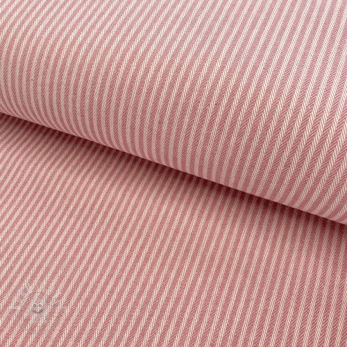 Dekostoff DOBBY Colored stripe blush