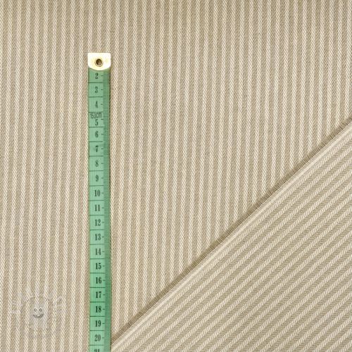 Dekostoff DOBBY Colored stripe linen