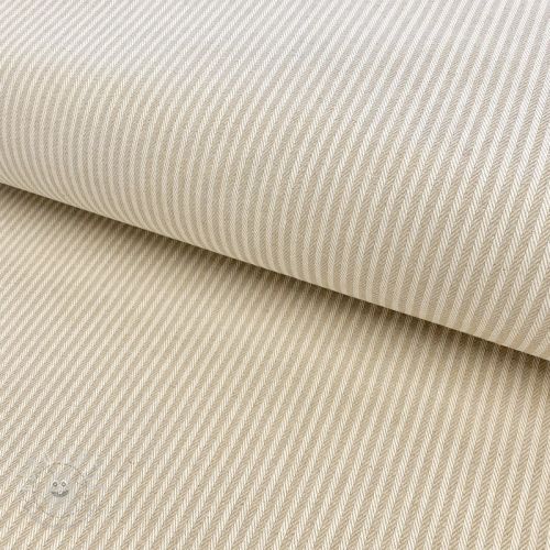 Dekostoff DOBBY Colored stripe linen