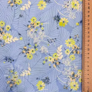 Baumwollstoff mit Beimischung Burny lovely blue