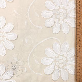 Baumwollstoff EMBROIDERY Bellagio cream