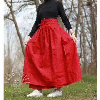 Leinenstoff gewaschen dark red