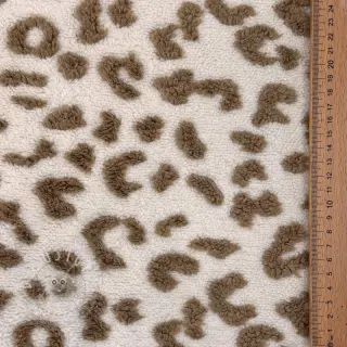 Mantelstoff TEDDY Panthera light brown