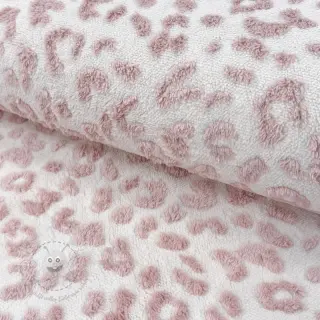 Mantelstoff TEDDY Panthera old pink