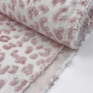 Mantelstoff TEDDY Panthera old pink