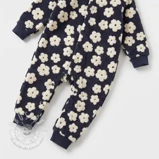Mantelstoff TEDDY Flower power off white