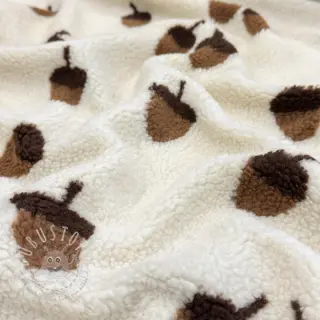 Mantelstoff TEDDY JACQUARD Acorns