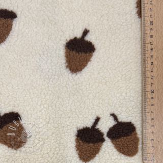 Mantelstoff TEDDY JACQUARD Acorns