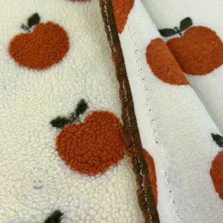 Mantelstoff TEDDY JACQUARD Apples
