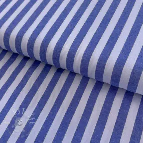 Baumwollstoff YARN DYED BIG Stripes blue