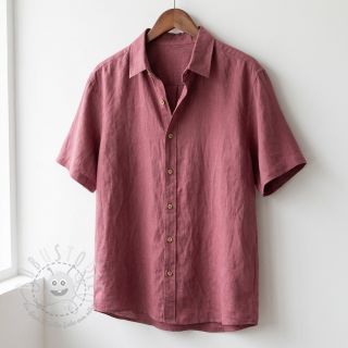 Leinenstoff SORONA aubergine