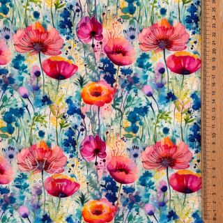 Viskosestoff leinen Bright and bold design C