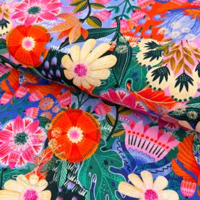 Viskosestoff leinen Bright and bold design A