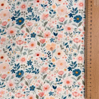 Viskosestoff leinen Sweet and small design C