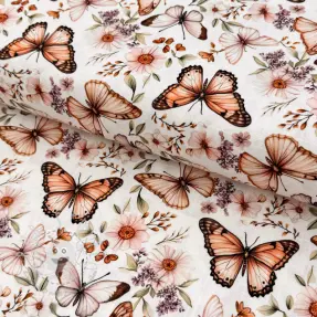 Viskosestoff leinen Botanic design C