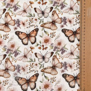 Viskosestoff leinen Botanic design C