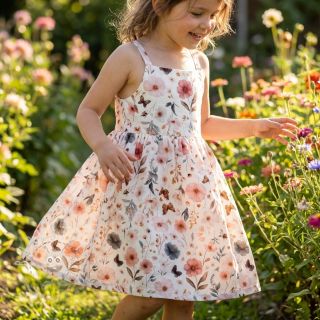 Viskosestoff leinen Flower sea design D