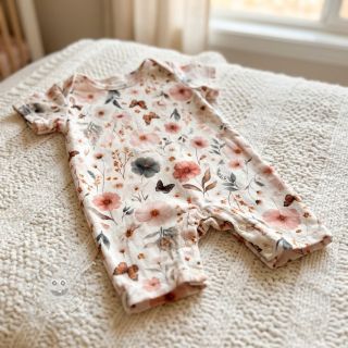 Viskosestoff leinen Flower sea design D