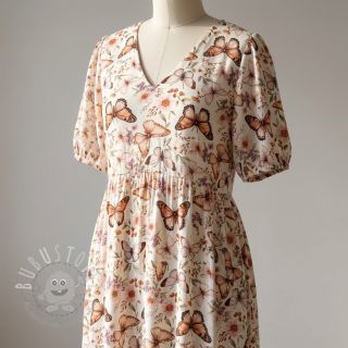 Viskosestoff leinen Botanic design C