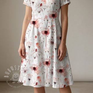 Viskosestoff leinen Flower sea design C